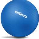 GalSports Anti-Burst Slip Resistant Stability Ball - Swiss Ball for Home Gym & Physical Therapy (M(22ines/55cm/No Pump), Blue)