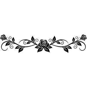 AHYS Black Metal Wall Decor Large Metal Rose Wall Art for Home Decor for Living Room Bedroom Above The Bed & The Door Decorations