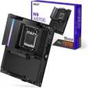 NZXT N9 X870E - AMD X870E AM5 ATX Gaming Motherboard for Ryzen 9000/8000/7000-20+2+1, DDR5, 4X M.2, PCIe 5.0, Wi-Fi 7, 5GbE, USB 4  Full-Metal Cover, M.2 Quick-Release Latches  Black