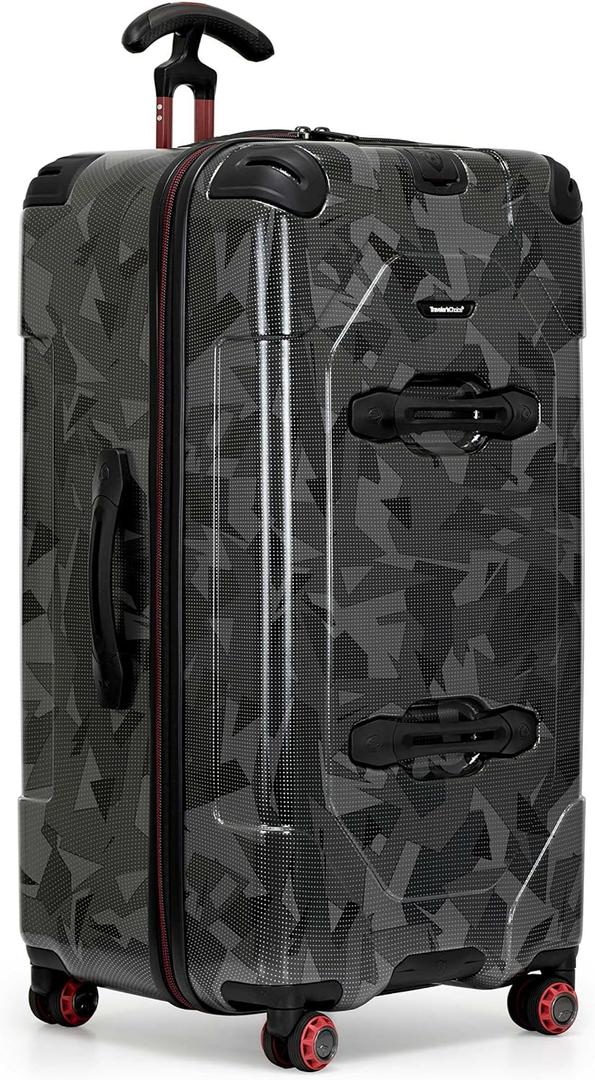 Traveler's Choice Maxporter II Polycarbonate Hardside Trunk with Spinner Wheels, Gray Camo, 30-Inch Trunk