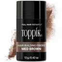 Toppik Hair Building Fibers, Medium Brown, 12g Fill In Fine or Thinning Hair, Instantly Thicker, Fuller Looking, 9 Shades for Men & Women, Keratin Protein Formula