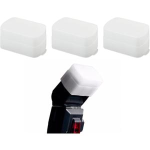 DS. DISTINCTIVE STYLE 3-Pack Flash Diffuser for Speedlight Light Diffuser Softbox Compatible with Godox TT600 V850II V860II TT685 Yongnuo YN560III 568EX 565EX Canon 580EX