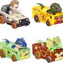 Hot Wheels RacerVerse, Set of 4 Die-Cars 1:64 Scale Toy Cars Optimized for Driving on Tracks with Pop Culture Characters as Drivers