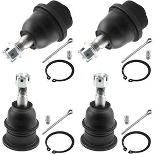 MotorbyMotor 4pc Front Upper & Lower Ball Joint fits for Chevy Silverado/GMC Sierra 1500 2500 3500 HD, Chevrolet Avalanche Suburban, GMC Yukon XL Suspension Ball Joint Kit K6693 K6696