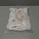 Women 2Pcs Lingerie Set Lace See-Through Sleeveless Camisoles High Waist Long Skirts with Chain Sleepwear (White, S)