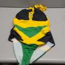 Flags Pattern Women Halter One-Piece Swimsuit, Deep V Neck Slimming Tummy Control Bathing Suits (Large, Jamaica Flag - 2)