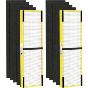 APPLIANCEMATES FLT5000 True HEPA Filter Replacement C for Germ Guardian Air Purifier AC5000, AC5000E, AC5250PT, AC5350B, AC5350W, AC5300B, CDAP5500B, (2 Packs HEPA Filters and 8 Packs Pre-Filters)
