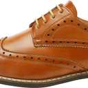 Bruno Marc Moda Italy Prince Men's Classic Modern Oxford Lace Dress Shoes (11 Wide, Wingtip Brown)