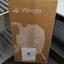 Wagon Stroller for 2 Kids, All-Terrain with Removable UV-Protection Canopy, Adjustable Push/Pull Handle, Snack Tray & Cup Holders, Perfect for Baby and Toddler（Khaki）