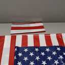 gisgfim Independence Day Decorations Tablecloth Roll 52 in x 100 Ft with Slide Cutter July Plastic Table Cloth Roll American Flag Table Cover for Patriotic Events Family Parties and Celebrations