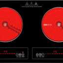 2 Burner Electric Cooktop,110V 2500W Electric Stove Top with Touch Control,9 Heating Level,Timer & Kid Safety 2 burner cooktop.