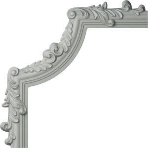 Ekena Millwork PML15X15HI-CASE-4 Hillsborough Corner (4-Pack) Panel Moulding, 15" W x 15" H x 3/4" P, Primed