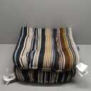 Pillow Perfect Cojn de asiento a rayas, 19 x 19 pulgadas, ratn negro Multi Labrisa 2 unidades