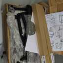 Modern 2-Tier Tempered Glass End Table - Stylish Black Metal Side Table for Small Spaces, Perfect for Living Room & Bedroom (Black, 2PCS)