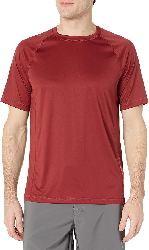 Amazon Essentials Men's Slim-Fit Short-Sleeve Quick-Dry UPF 50 Swim Tee, Breathable Stretchable Fabric, Raglan Seams, 2XL