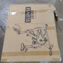 Exercise Bike, Magnetic Resistance Stationary Bikes for Home with App Compatible, Silent Indoor Cycling Bike with 350lbs Weight Capacity Comfortable Seat, Digital Monitor & Phone Mount (Grey Orange)