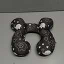 vocheer Baby Travel Pillow(Upgraded), Head and Neck Support Pillow for Pushchair, Car Seat,Stroller, Bouncer, Cotton (Elephant)