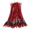 50pcs 12 Volt 3mm Red LED Lights Emitting Diodes Pre Wired 7.9 Inch DC 12v LED Light Diffused Colored Lens Small LED Lamps