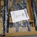 Height Adjustable Rolling TV Stand for 37-86 Inch TV up to 110 Pounds, Portrait to Landscape, Heavy Duty Mobile TV Cart with Shelf Max VESA 600x400mm (BLACK)