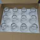 QAPPDA 7 Ounce Juice Glasses,Stackable Drinking Glass Set of 12,Clear Water Glasses Durable Homemade Beverage Tumbler for Soda,Mixed Drinks,Milk,Daily Use