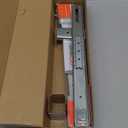 homdiy 2 Pcs Bottom Mount Centered Drawer Slides for Cabinet and Dresser 14 Inch Heavy Duty Center Mount Drawer Rails 3/4 Extension Glide Track