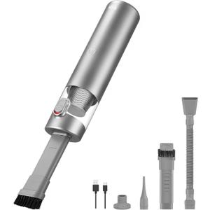 Brigii Mini Handheld Vacuum Cordless, 3 in 1-Car Vacuum & Air Duster & Hand Pump, 3 Kinds of Crevice Nozzles for Small Spaces, Crevices, Portable Rechargeable Cleaner-M1