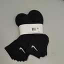 Nike Unisex Adult Everyday Cushioned Training Ankle Socks (6-Pack) (Large, Black/White)