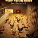 PETNF Chicken Coop Heater 140 Watts Radiant Heat Chicken Heater Energy Efficient Design Safer Than Brooder Lamps Heater for Chicken Coop, Heating Wire UL-Compliant Two Ways to Use, 11.81''x15.74''