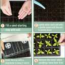 Mr. Pen- Seed Starter Tray Kits, 10 Pack, Total 400 Cells, Durable Plant Germination Trays with Humidity Vented Domes and Bases, Ideal for Seed Starting, Indoor Gardening and Greenhouse