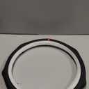 Quick Install Sporty Perforated Nappa Leather Steering Wheel Cover with Red Circular Stripe Trim Universal fit Any 14 to 15 inches Car Pickup SUV 14.5 to 15 inches SW