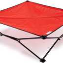 Coolaroo On-The-Go Elevated Dog Bed - Foldable Pop-Up Travel Dog Bed with Breathable, Moisture-Resistant Fabric, Carry Bag Included, Lightweight & Portable, Red, Extra Large