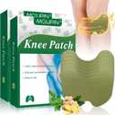 72PCS Knee Patches, Wormwood & Ginger Extract Sticker Heat Patches, 8 Hours Warming Herbal Patches for Knee, Back, Neck & Shoulder