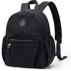 GOLF SUPAGS 10L Mini Backpack Lightweight Nylon Daypack for Women, Small City Pack, Versatile Ladies Backpack for Shopping & Travel, Black