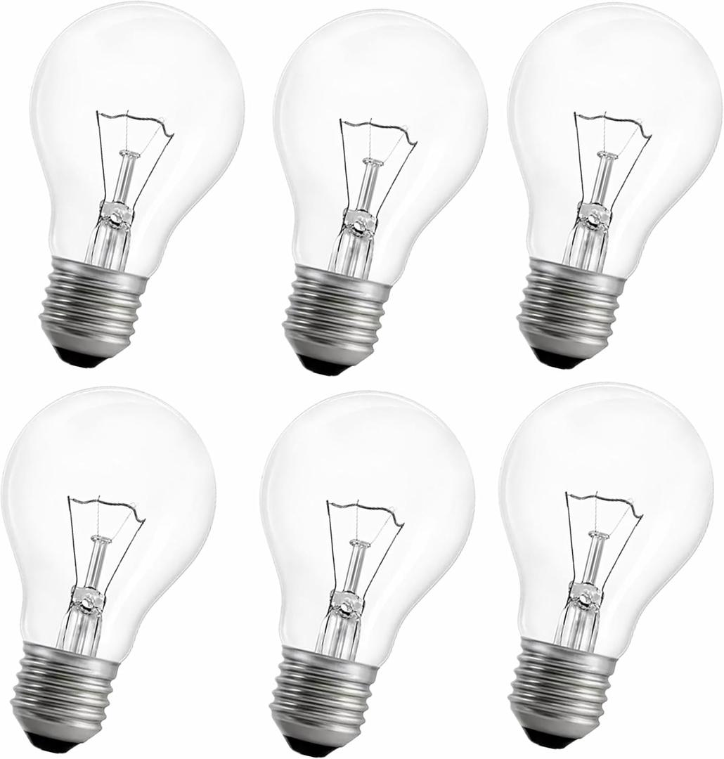 75W Incandescent Light Bulbs,A21 Bulb Dimmable Medium E26 Base Light Bulbs,A19 Incandescent Light Bulb (6)