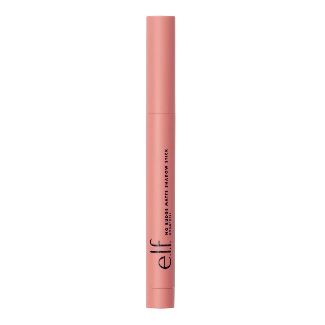 e.l.f. No Budge Matte Shadow Stick, One-Swipe Cream Eyeshadow Stick, Long-Wear & Crease Resistant, Matte Finish, Vegan & Cruelty-Free, Bombshell 0.19 Ounce (Pack of 1)