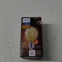 Philips LED 60W A19 1-Pack Vintage Edison Spiral Amber (2000K) 400 Lumen (6.5W = 60W) Dimmable Flicker-Free Light Bulb
