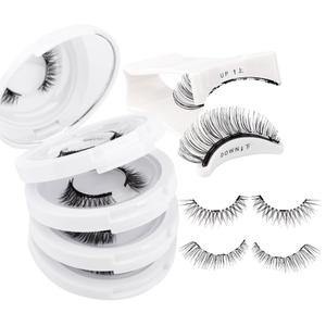 Natural Look 4 Pairs Magnetic Eyelashes Kit with Applicator No Glue Needed Kit Reusable False Eyelashes Soft Waterproof Magnetic Eyelashes Easy to Wear and Remove By Wendy Lashes4 Pairs-K8+604