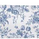 Vintage Blue Floral Chinoiserie 20x54 Body Pillow Cover, Grandmillennial Home Decor, Chinoiserie Decor, Blue and White Flower Grandmillennial Decorative Long Body Pillow Cases for Bed Couch