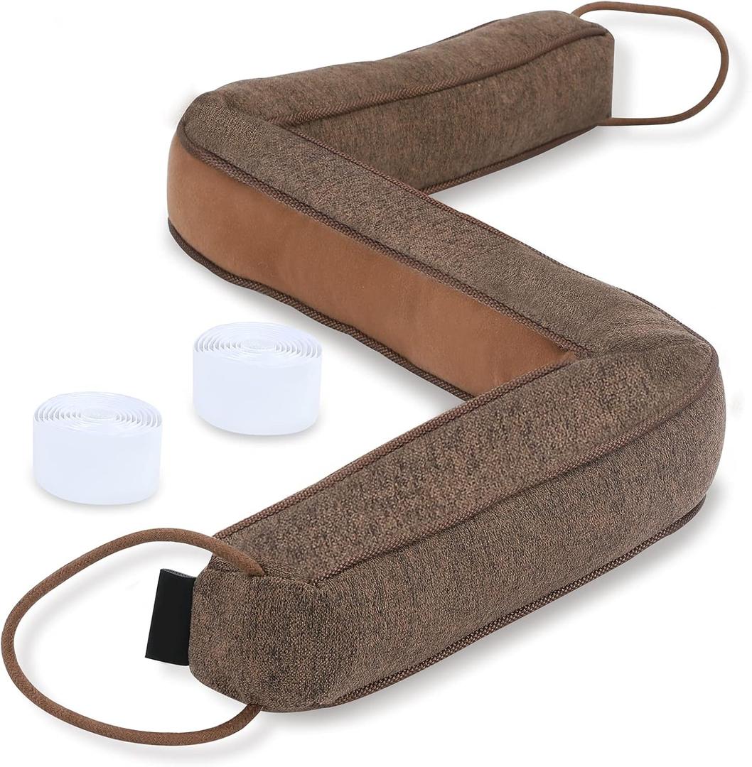 42" Weighted Draft Stopper for Bottom of Doors and Windows, Heavy Duty Sound Proof Door Draft Guard Door Soundproofing Under Door Noise/Air/Wind Blocker, 2.4Lbs