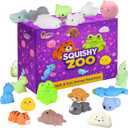 Nutty Toys Animal Squishies, 20 Soft & Cute Kawaii Fidgets | Top Classroom Prizes, Bulk Pinata & Easter Egg Fillers | Unique Gifts for Kids, Teens, Adults | Best Boys & Girls Valentines Day Idea 2026
