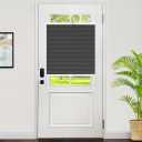 LazBlinds Cordless Cellular Shades, Blackout Top Down Bottom Up Honeycomb Shades for Home, French Door Blinds, Light Blocking Thermal Insulation Blinds for Windows, Front Doors, 12" W x 70" H, Black