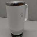 Hydro Flask Travel Tumbler with Handle, Clear Lid and Straw - Insulated Stainless Steel, 40 Ounces