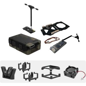 RunCam XF C-20T/C-20D FPV Gimbal Mount Kit with FPV Head Tracking Transmitter & RX,Cooling Fan, Antenna Mount-Compatible with DJI O3,O4,O4 PRO,Walksnail Avatar,Moonlight for RC Cars,Airplanes,Drones