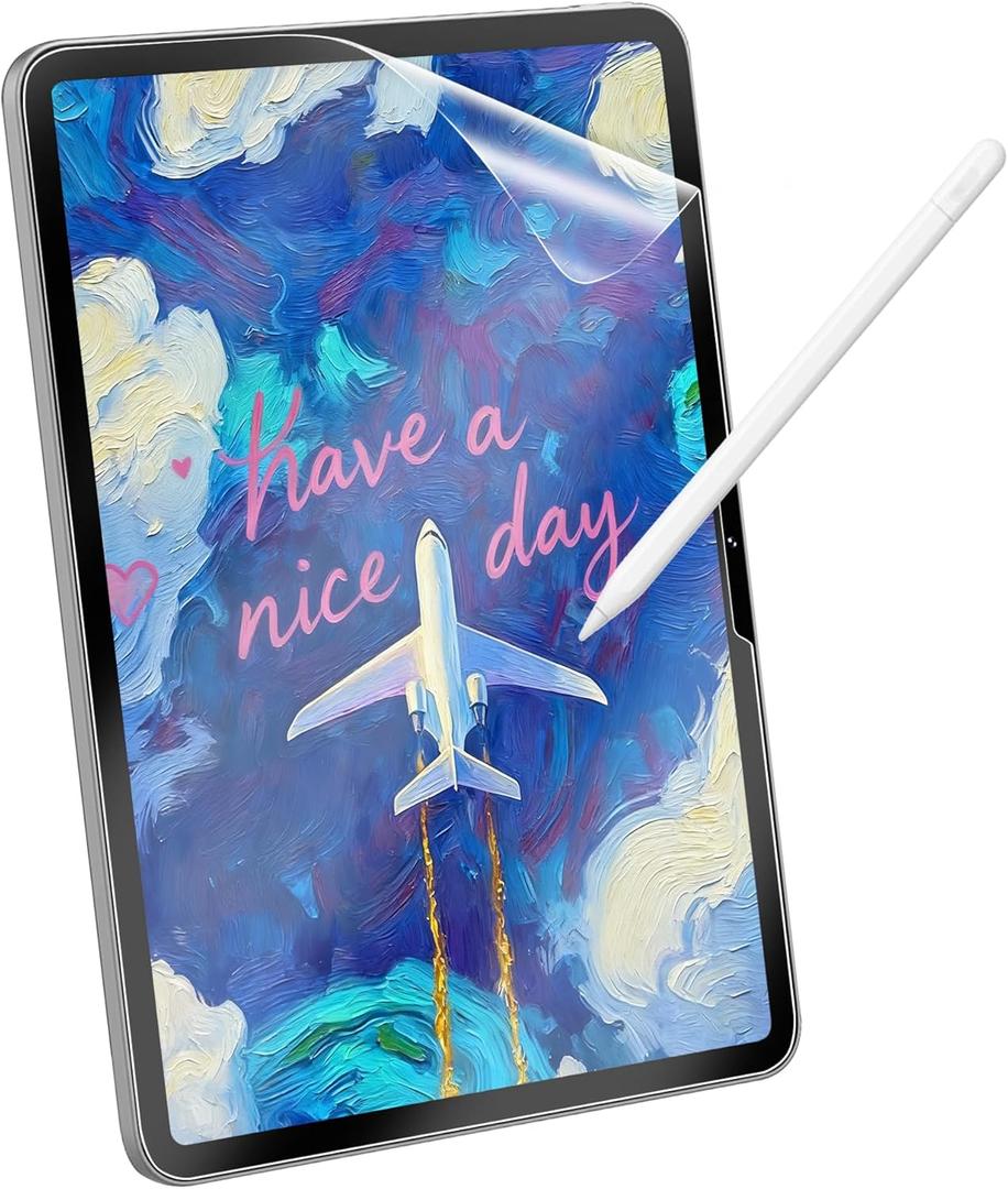 Juvraixo 2 Pack Paperfeel Screen Protector for iPad 11th A16 2025 [11 Inch] / 10th Generation 2022 [10.9 Inch] Crafted for Natural Writing, Easy Installation, Less Reflection,High Sensitivity,Anti Glare,Compatible with Apple Pencil,HD Clear,Case Friendly