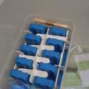 Miaowoof Homemade Popsicle Molds, 10Cav NonBPA Silicone Ice Pop Maker, with 50 Sticks, 50 Bags, 10 Reusable Sticks, Funnel, Brush and Ice Pop Recipe (Blue+Bin)