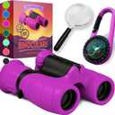 Binoculars for Kids Perfect Toy for Little Boys and Girls Extensive Set Incl. Magnifying Glass & Compass Powerful Magnification 8X21 3 to 12 Year Old Kids for Toddler
