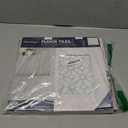 FloorPops Lattice Peel and Stick Floor Tiles, White and Off-White, Geometric Vinyl Floor Tiles, 12 in x 12 in, Pack of 10