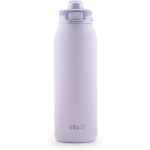 Ello Pop & Fill Stainless Steel Water Bottle with Quick Fill Technology, Double Walled Vacuum Insulated Metal, Leak Proof Locking Lid, Sip & Chug, BPA Free, Holiday Gift for Him Her, 22oz, 32oz, 40oz (Aurora)