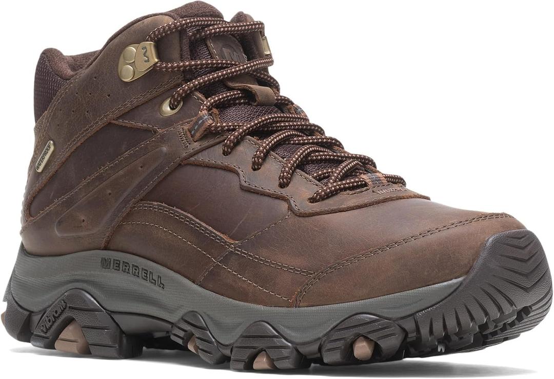 Merrell Men's Moab Adventure 3 Mid Wp Hiking Boot (9.5, Earth 1)