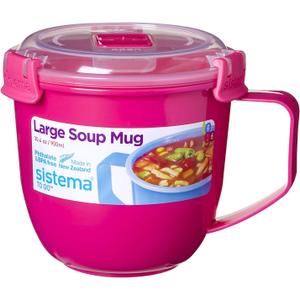 Sistema To Go Collection Soup Mug Large (Pack of 1) Assorted